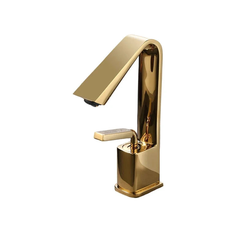 Ken - Modern Angular Spout Single Handle Bathroom Tap