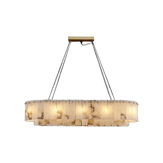 Mynta - Marble Tiered Hanging Chandelier
