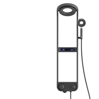 Nava - Round Head Thermostatic Shower Set Mini Handheld Included