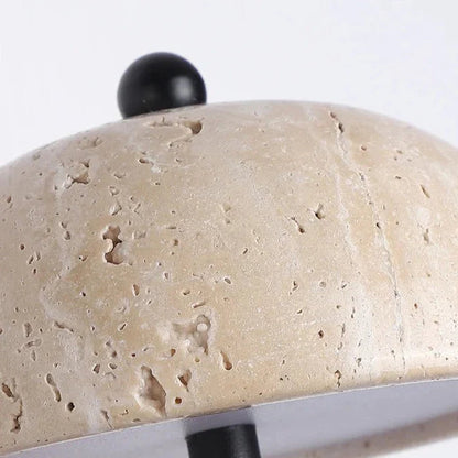 Marli - Vintage Retro Mushroom Shape Natural Stone Wall Light