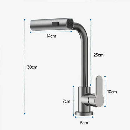 Savana - Pull Out Rotatable Waterfall Stream Sprayer Single Handle Kitchen Tap