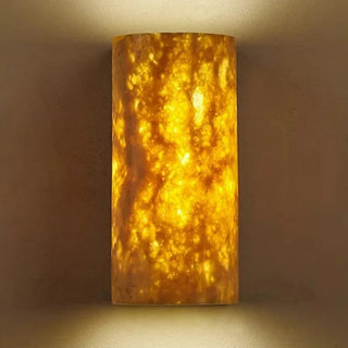 Lino - Japanese Wabi-Sabi Style Cylindrical Stone Up Down Wall Light