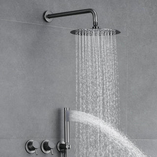 Maranda - Modern Brass Shower Set with Dual Handle Control and Two Functions