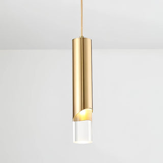 Jalyn - Modern Gold Hanging Tube Pendant Ceiling Light