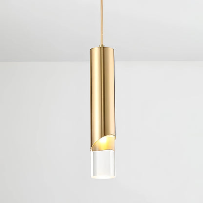 Jalyn - Modern Gold Hanging Tube Pendant Ceiling Light