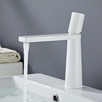 Yoselin - Modern Rectangular Spout Single-Handle Bathroom Tap