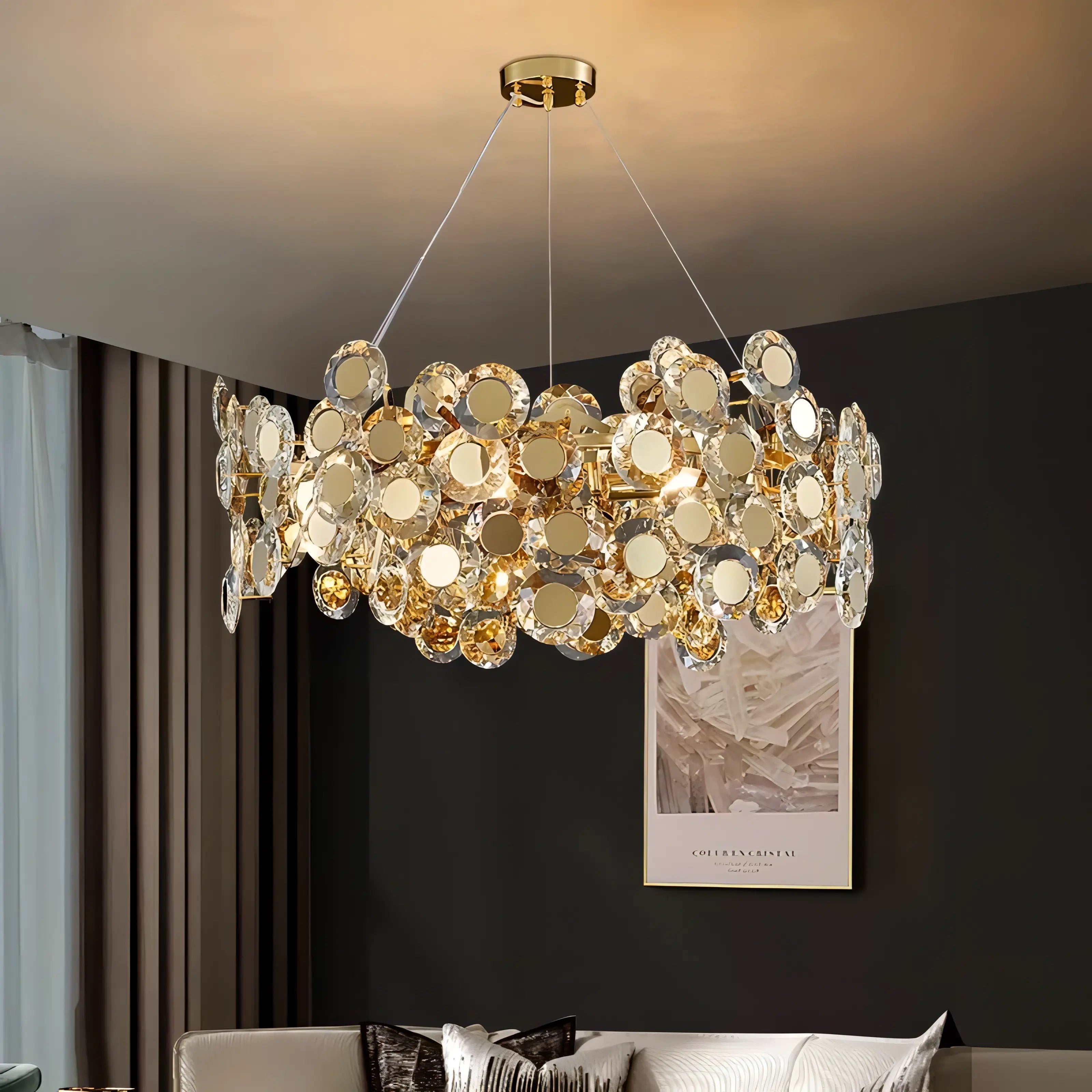 Jorge - Modern Round Ball Glass Hanging Chandelier