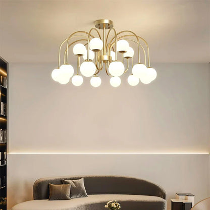 Astrid - Modern Hanging Glass Pendant Chandelier