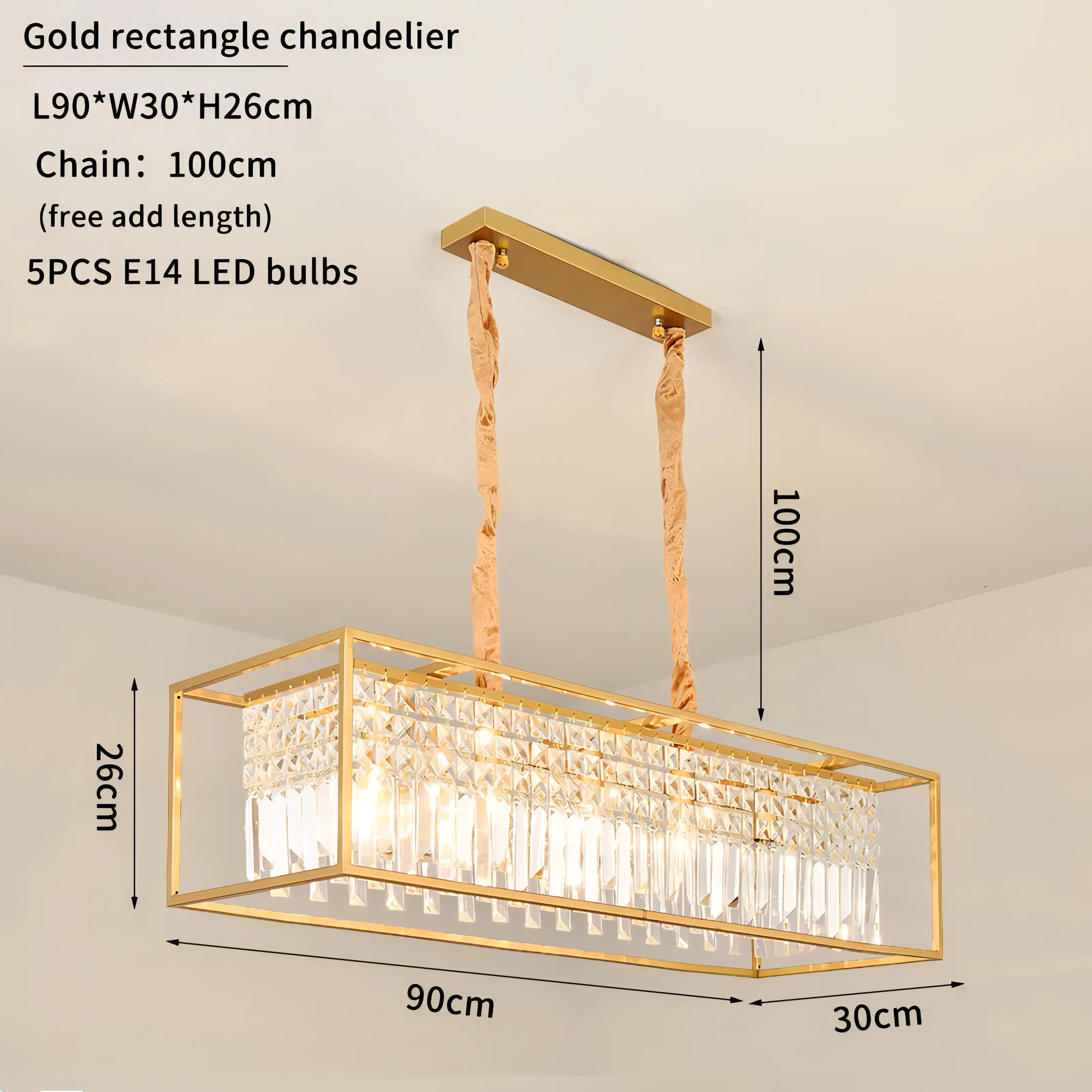 Cornelia - Modern Crystal Caged Ceiling Chandelier
