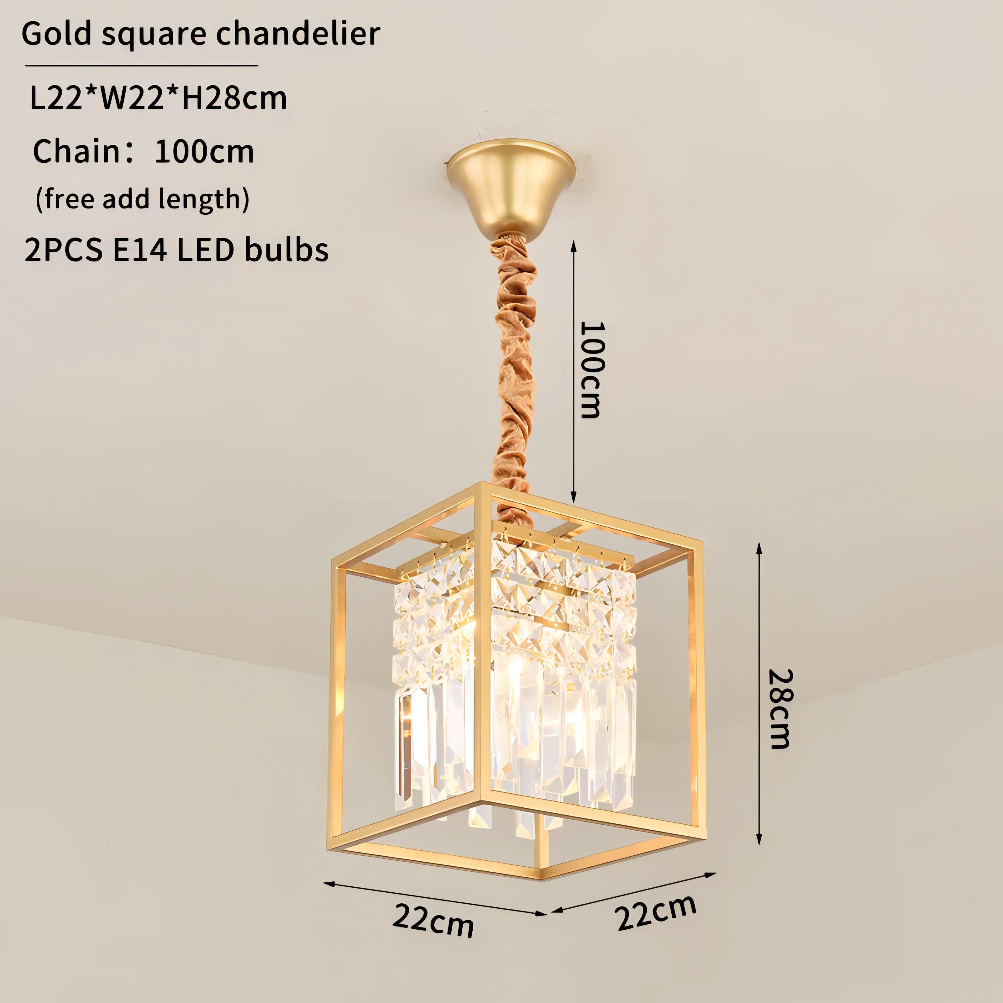 Cornelia - Modern Crystal Caged Ceiling Chandelier