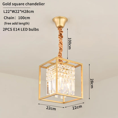 Cornelia - Modern Crystal Caged Ceiling Chandelier