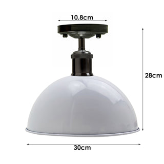Schmi - Modern Black White Dome Ceiling Light