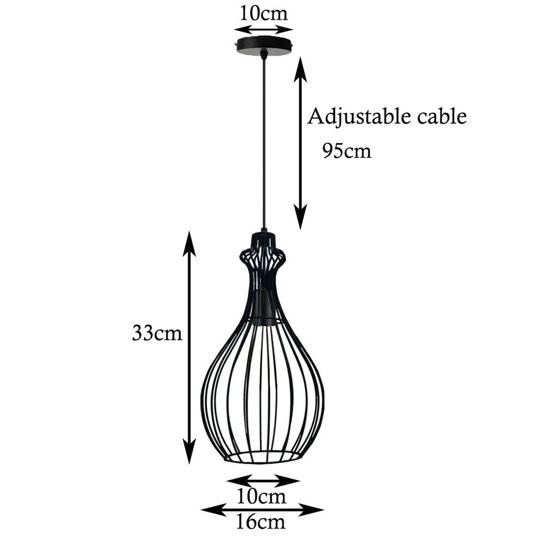 Haynes - Modern Teardrop Wire Cage Ceiling Light