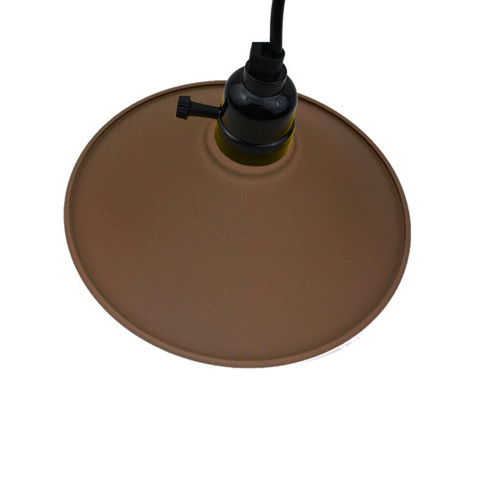 Cecilia - Modern Brown Cone Shade Hanging Adjustable Ceiling Light