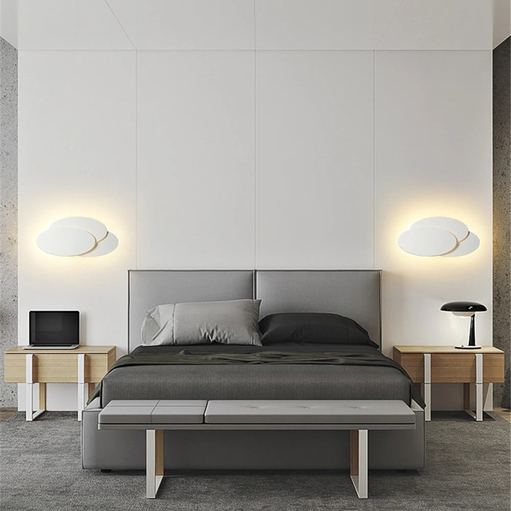 Isidro - Modern Black White Geometric Wall Light