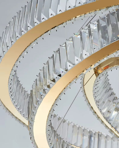 Atupa - 6 Ring Hanging Tiered Ceiling Chandelier