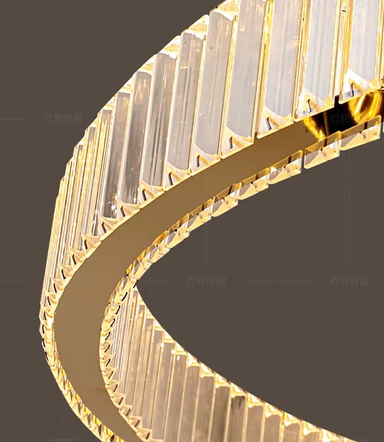 Atupa - 6 Ring Hanging Tiered Ceiling Chandelier