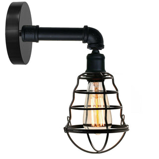 Kaysen - Modern Industrial Water Pipe Caged Pendant Wall Light
