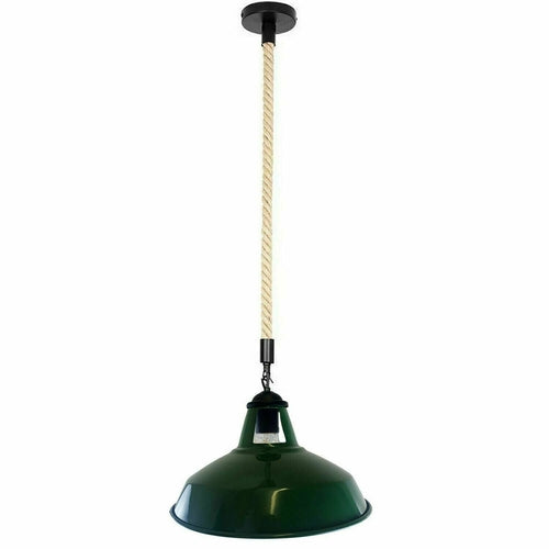 Richa - Hemp Rope Nordic Round Bowl Ceiling Pendant Light