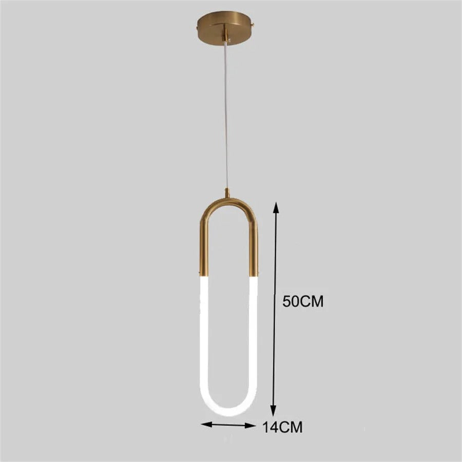Hera - Thin Line Gold Modern Ceiling Light