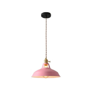 Heidi - Modern Nordic Round Pan Retro Hanging Ceiling Pendant Light