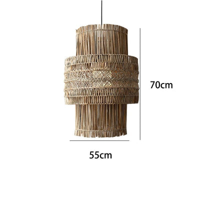 Bowman - Hand-Woven Wicker Pendant Ceiling Light