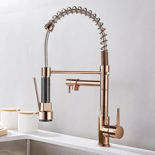Malik - Pull Out Spout Hot/Cold Dual Hole Mixer Tap