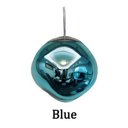 Dahlia - Modern Hanging Round Coloured Glass Hanging Pendant Ceiling Light