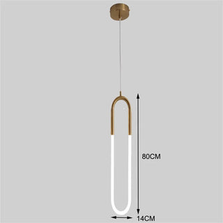 Hera - Thin Line Gold Modern Ceiling Light