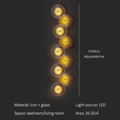 FKL - Modern Round Crystal Wall Lamp