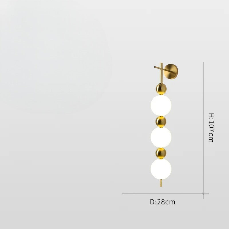 Dakota - Round Adjustable Ring Multi Milk Ball Shade Gold Hanging Chandelier