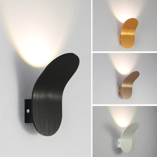 Maddox - Modern Curved Brushed Up LED Wall Light