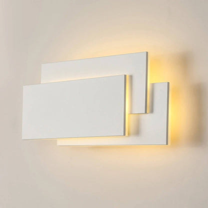 Isidro - Modern Black White Geometric Wall Light