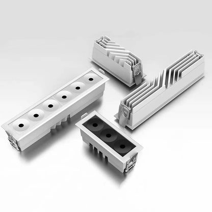 Eboni - Rectangular Industrial Recessed LED Downlight Ceiling Light