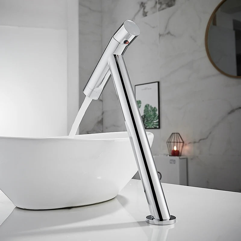 Yaakov - Modern Basin Hot/Cold Slanted Basin Mixer Tap