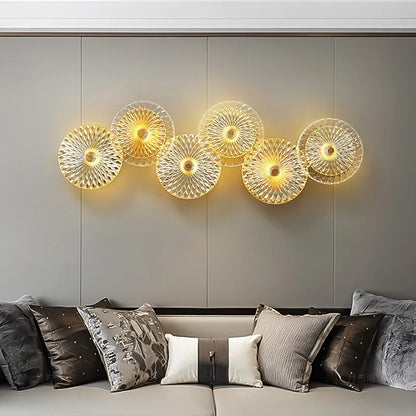FKL - Modern Round Crystal Wall Lamp