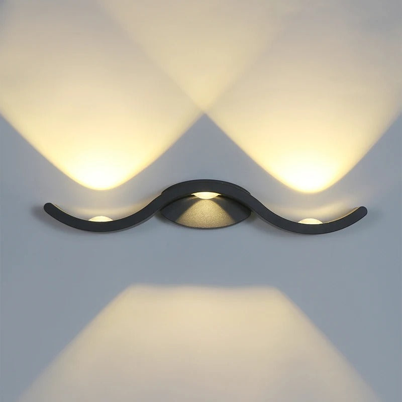 Daxton - Wave LED Up/Down Outdoor Wall Light