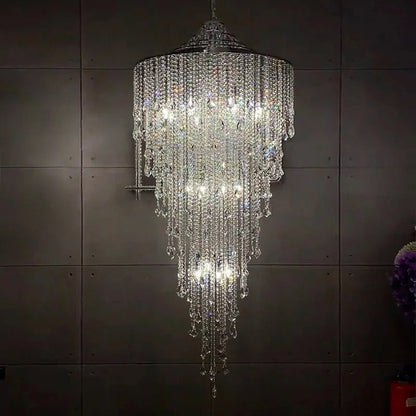 Delatorre - Crystal Beaded Hanging Round Ceiling Chandelier