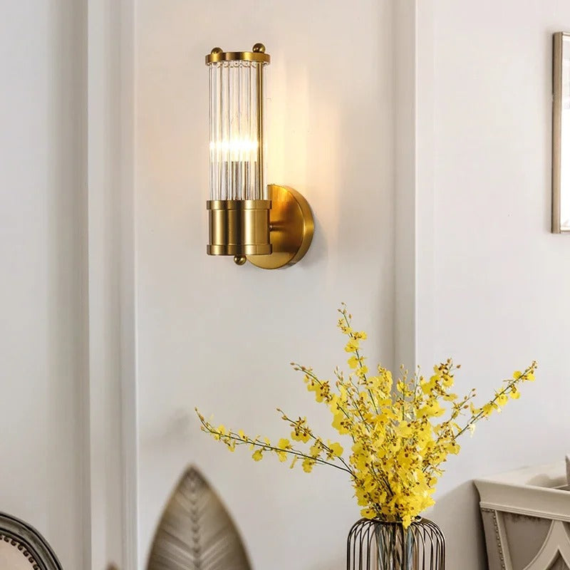 Eliel - Modern Gold Crystal Up/Down Wall Light