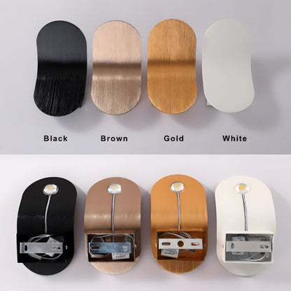 Maddox - Modern Curved Brushed Up LED Wall Light