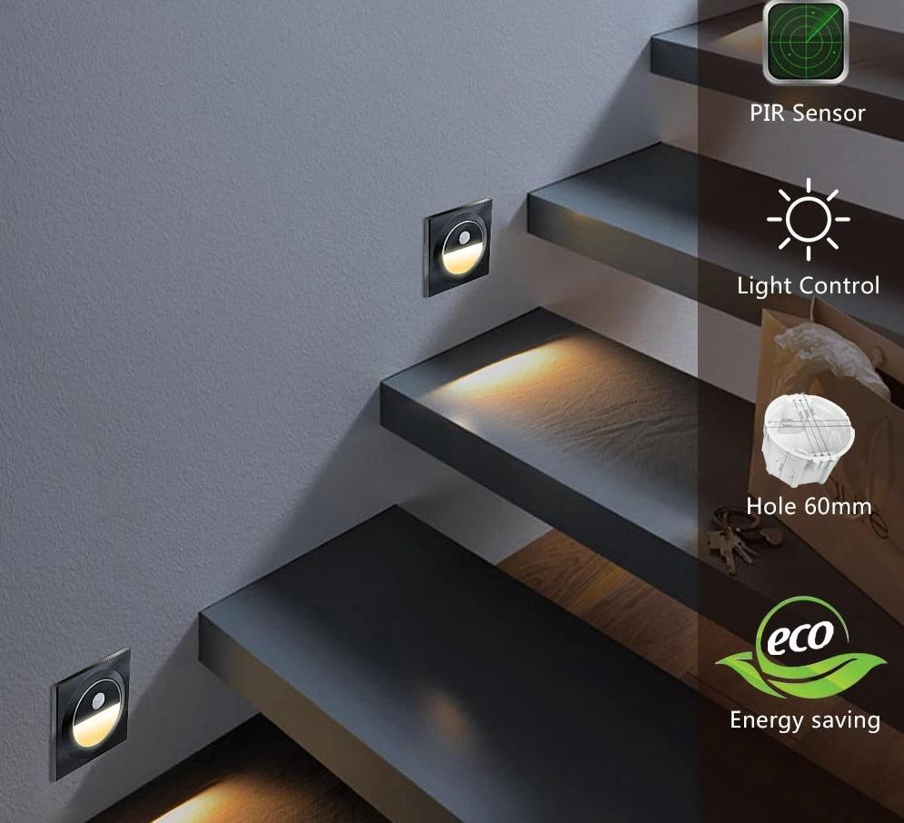 Osumare - LED Stair Motion Square Sensor Wall Light