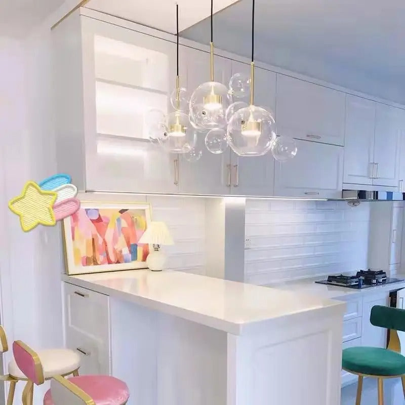 Dillon - Glass Bubble Hanging Pendant Light