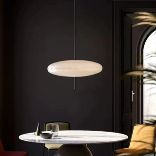 Bozsi - Modern Black/White Flying Saucer Round Pendant Ceiling Light