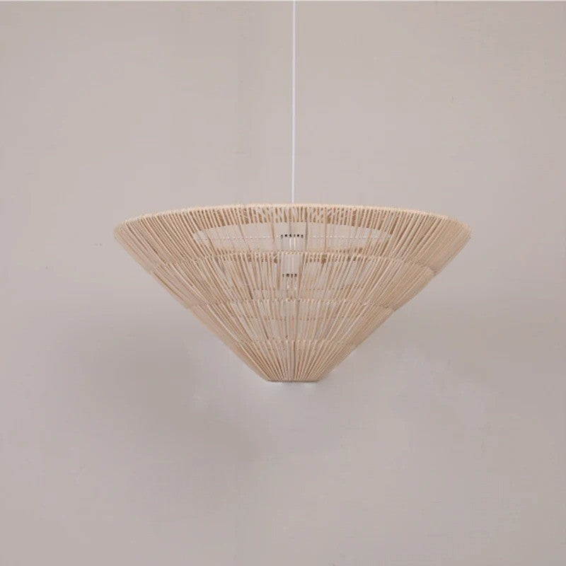 Natali - Rattan Hand-Knitted Cone Ceiling Light