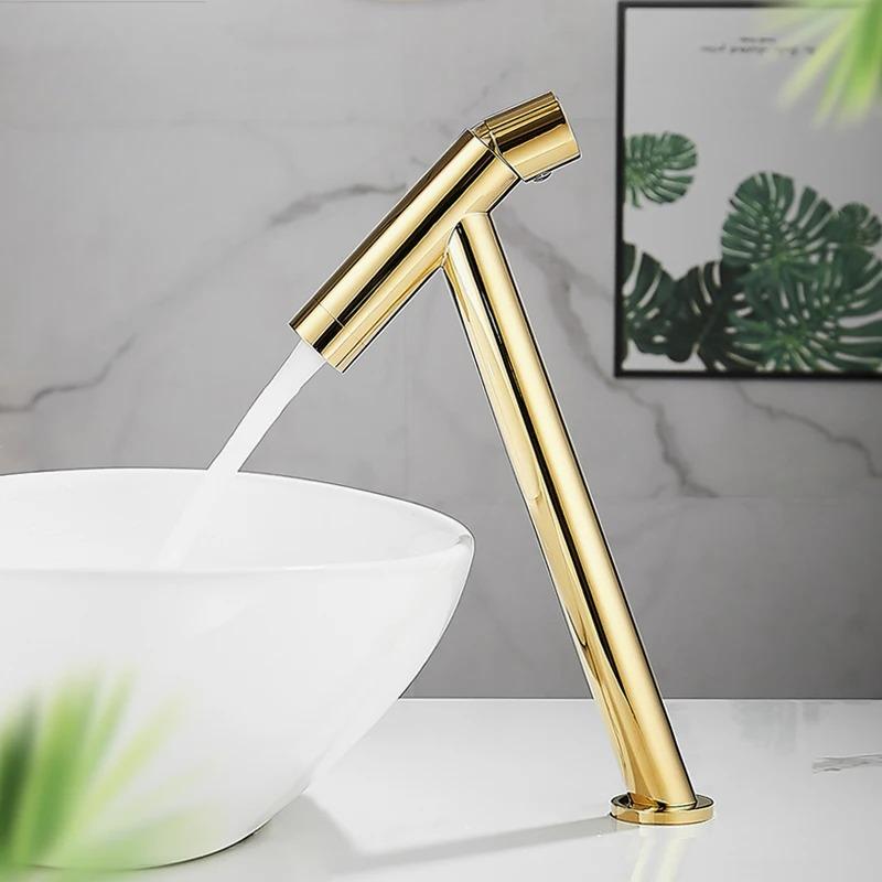 Yaakov - Modern Basin Hot/Cold Slanted Basin Mixer Tap