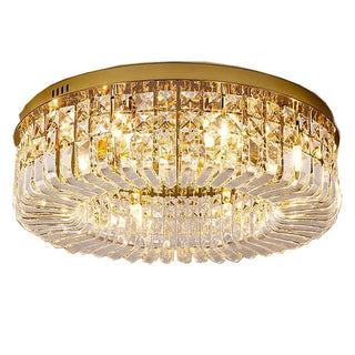 Kyree - Recessed Crystal Glass Round Ceiling Chandelier