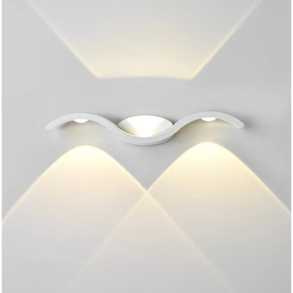 Daxton - Wave LED Up/Down Outdoor Wall Light