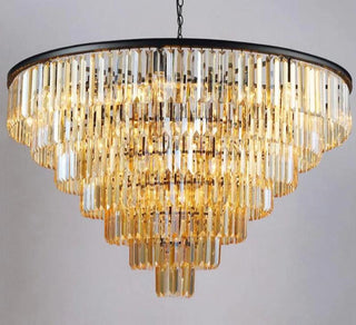 Arturo - Tapered Tiered Crystal Hanging Chandelier