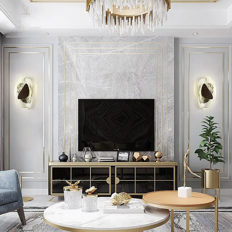 Fabian - Modern Glass & Metal Wall Lamp