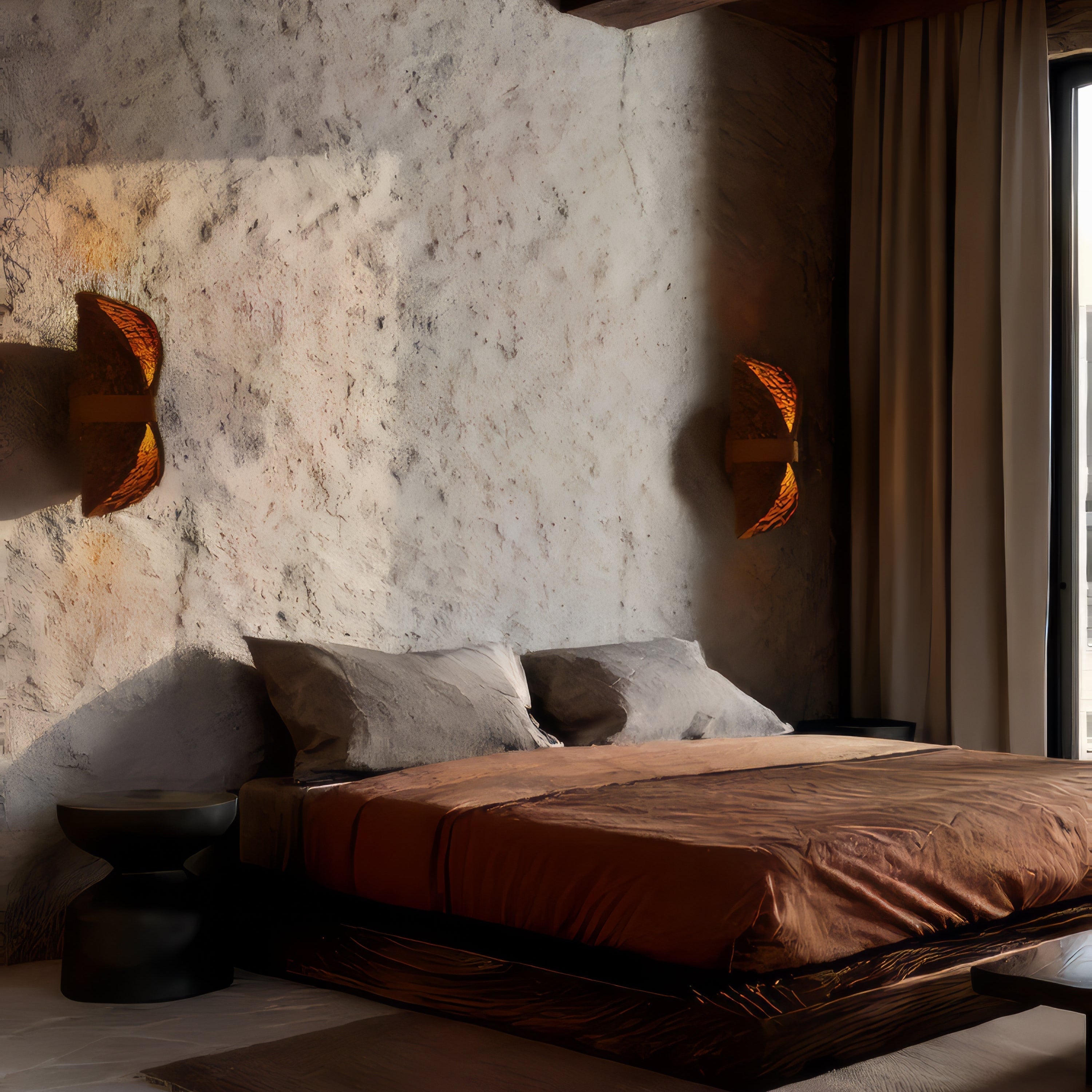 Tsai - Japanese Wicker Wood Wall Light